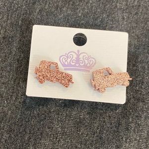 Rose gold Jeep earrings